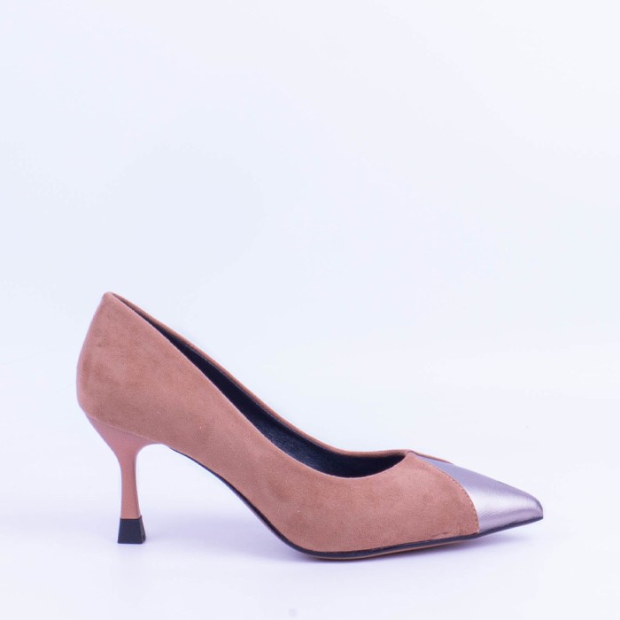 ZAPATO TACÓN MUJER TAUPE 51173