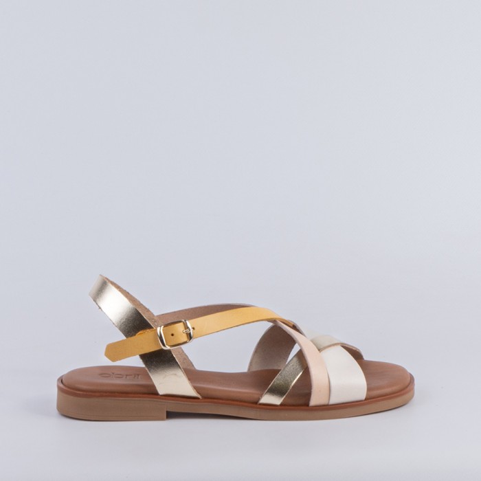 SANDALIA MUJER PLATINO 53196