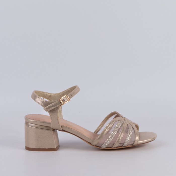 SANDALIA MUJER ORO 55024