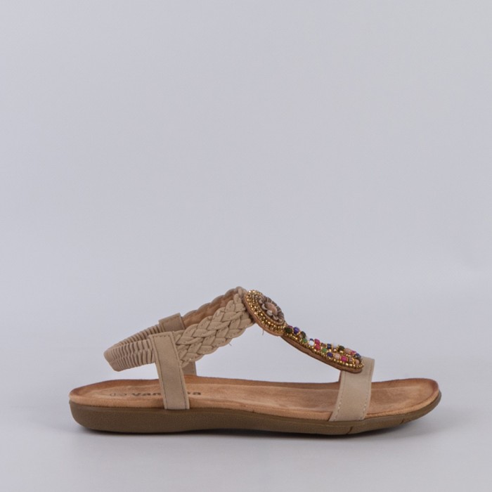 SANDALIA MUJER TAUPE 55050