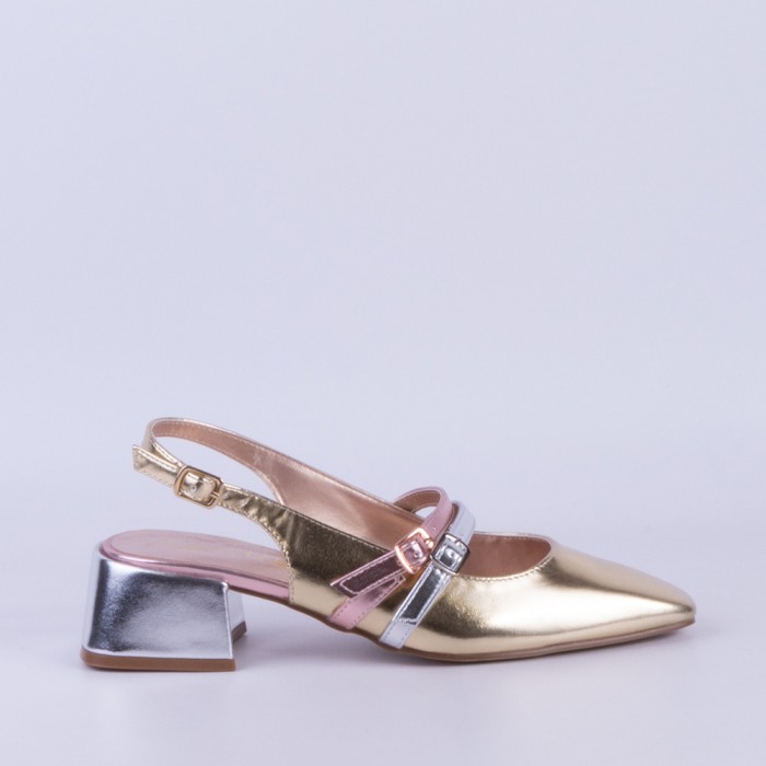 ZAPATO MUJER AZAREY ORO 55148