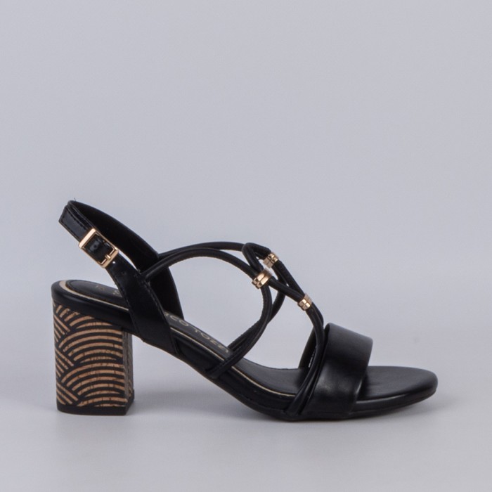 SANDALIA MUJER NEGRO 55060