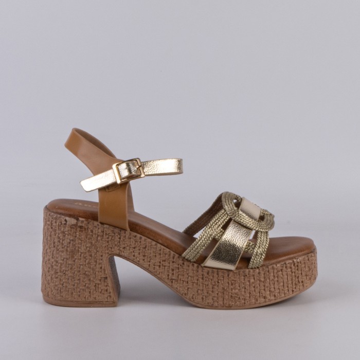 SANDALIA MUJER ORO 54761