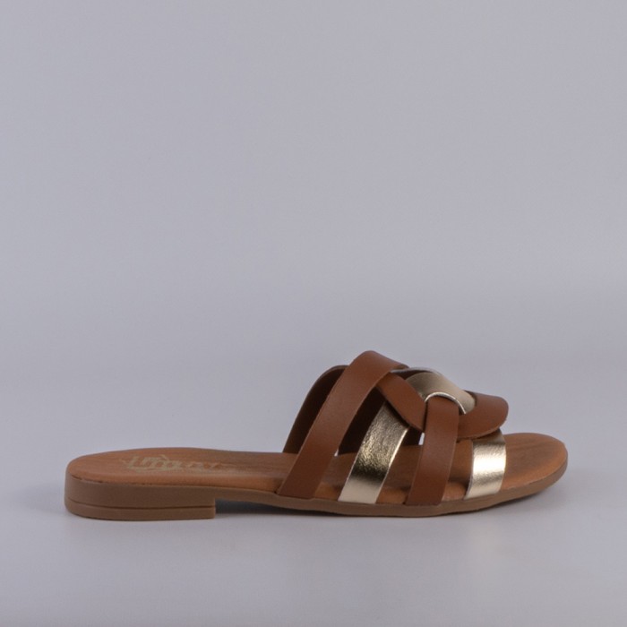SANDALIA MUJER CAMEL 55337