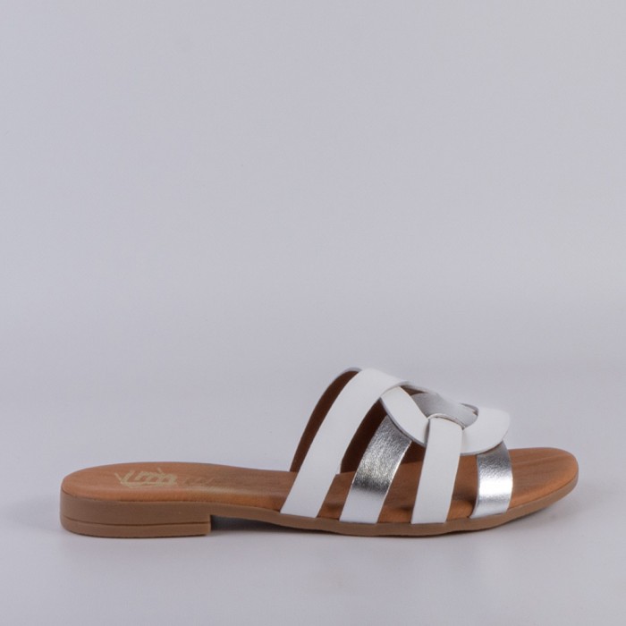 SANDALIA MUJER PLATA 55336