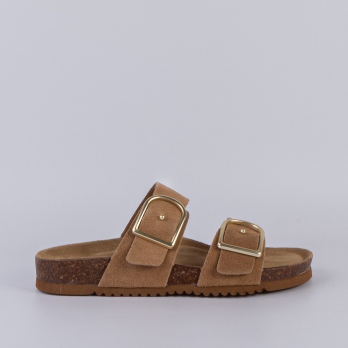 SANDALIA MUJER CAMEL 55184