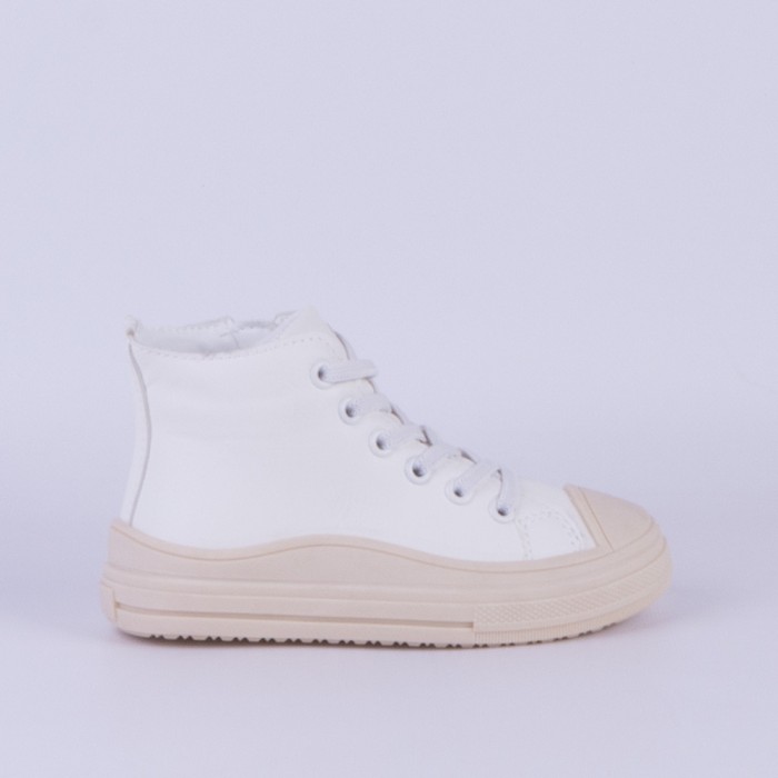 BOTIN LONA NIÑA BLANCO 27106