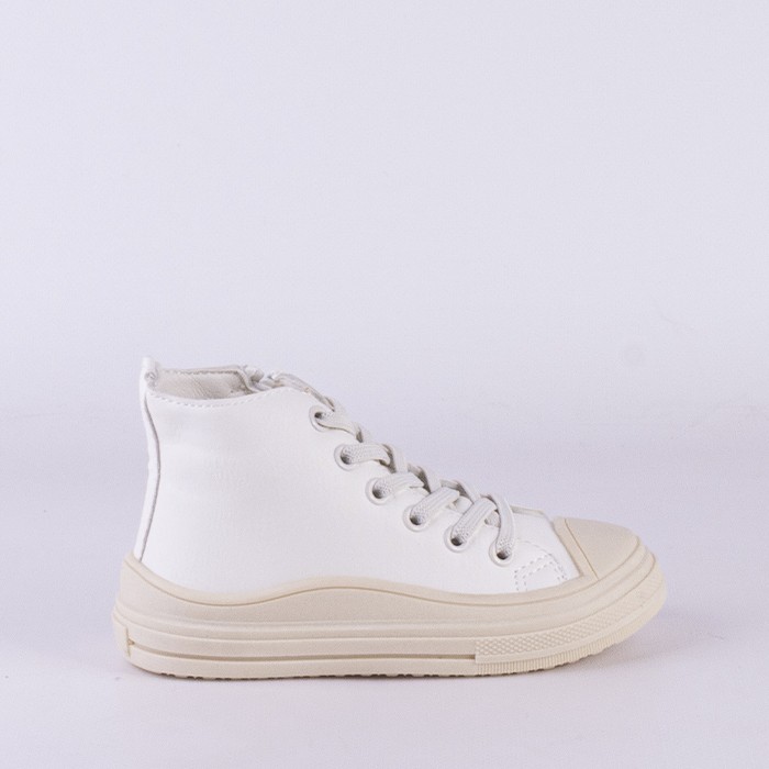 BOTIN LONA NIÑA BLANCO 27442